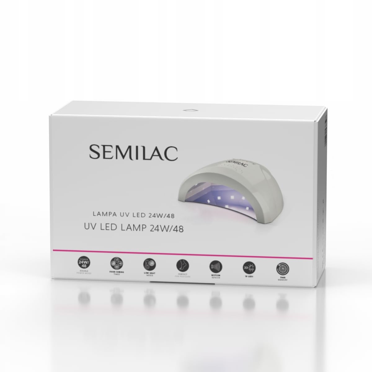 SEMILAC Lampa UV LED 24W 48W Do Manicure Hybrydowego Paznokci — miniatura 6