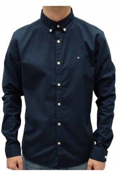 Calvin Klein pánská košile S tmavě modrá Slim Fit bavlna originální