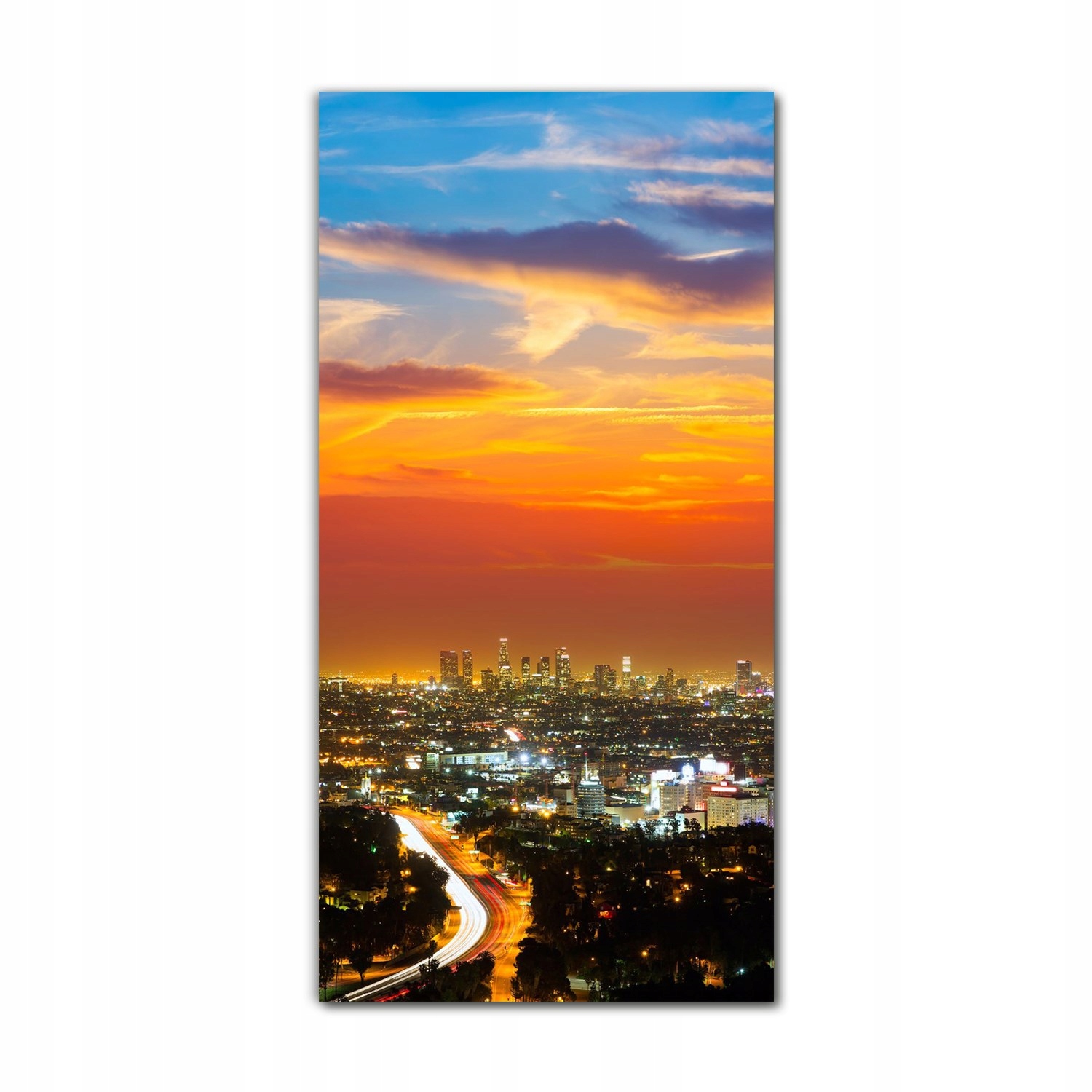 

Obraz na szkle ścienny 70x140 Słońce Los Angeles