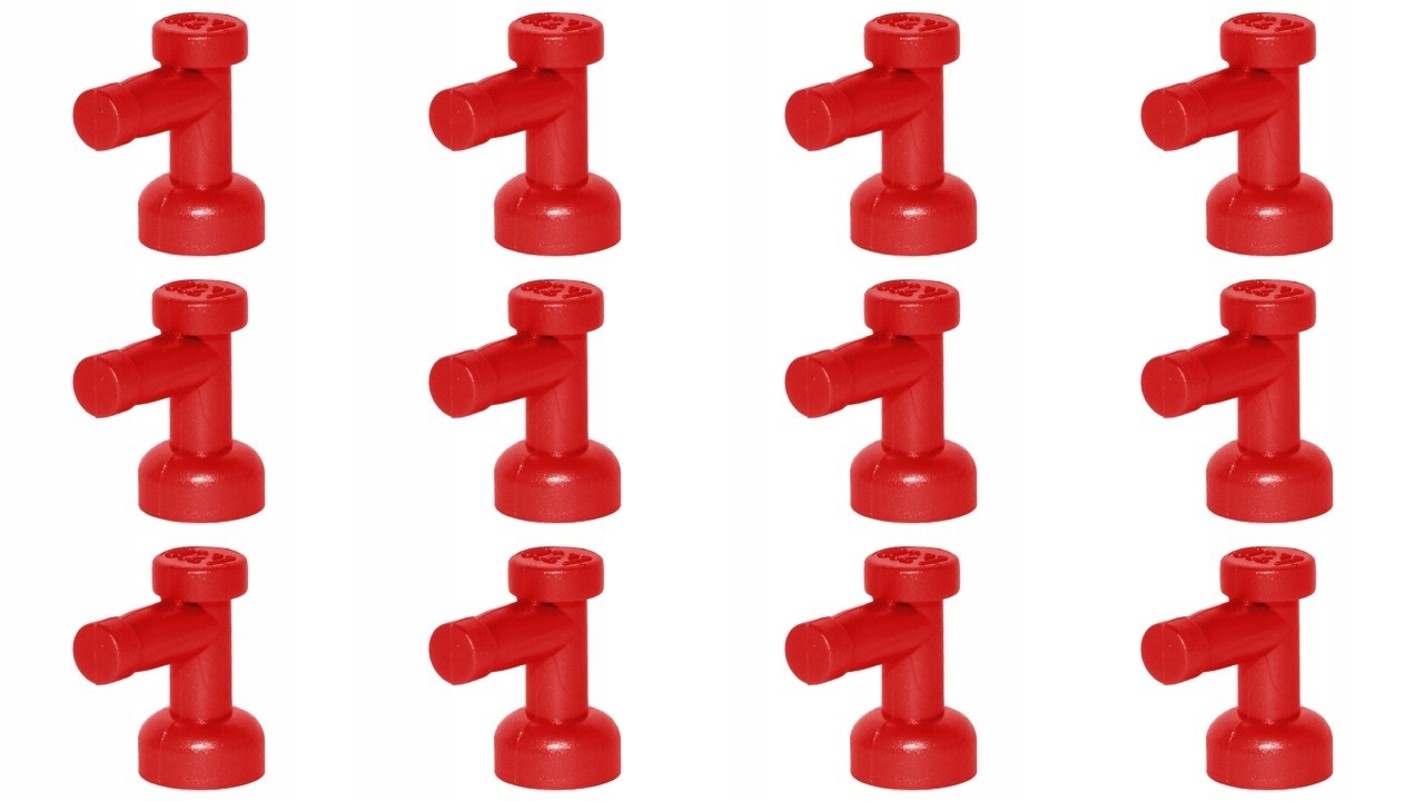 

Lego 4599b Kran Zawór czerwony Nowy (5g) 12 szt.