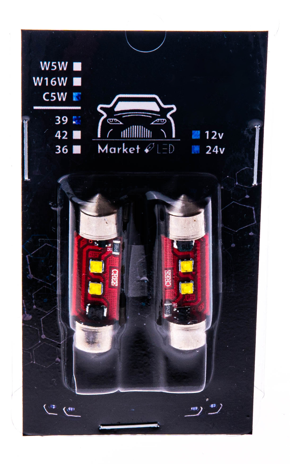 

C5W Canbus Żarówka Rurkowa Led Cree 36mm