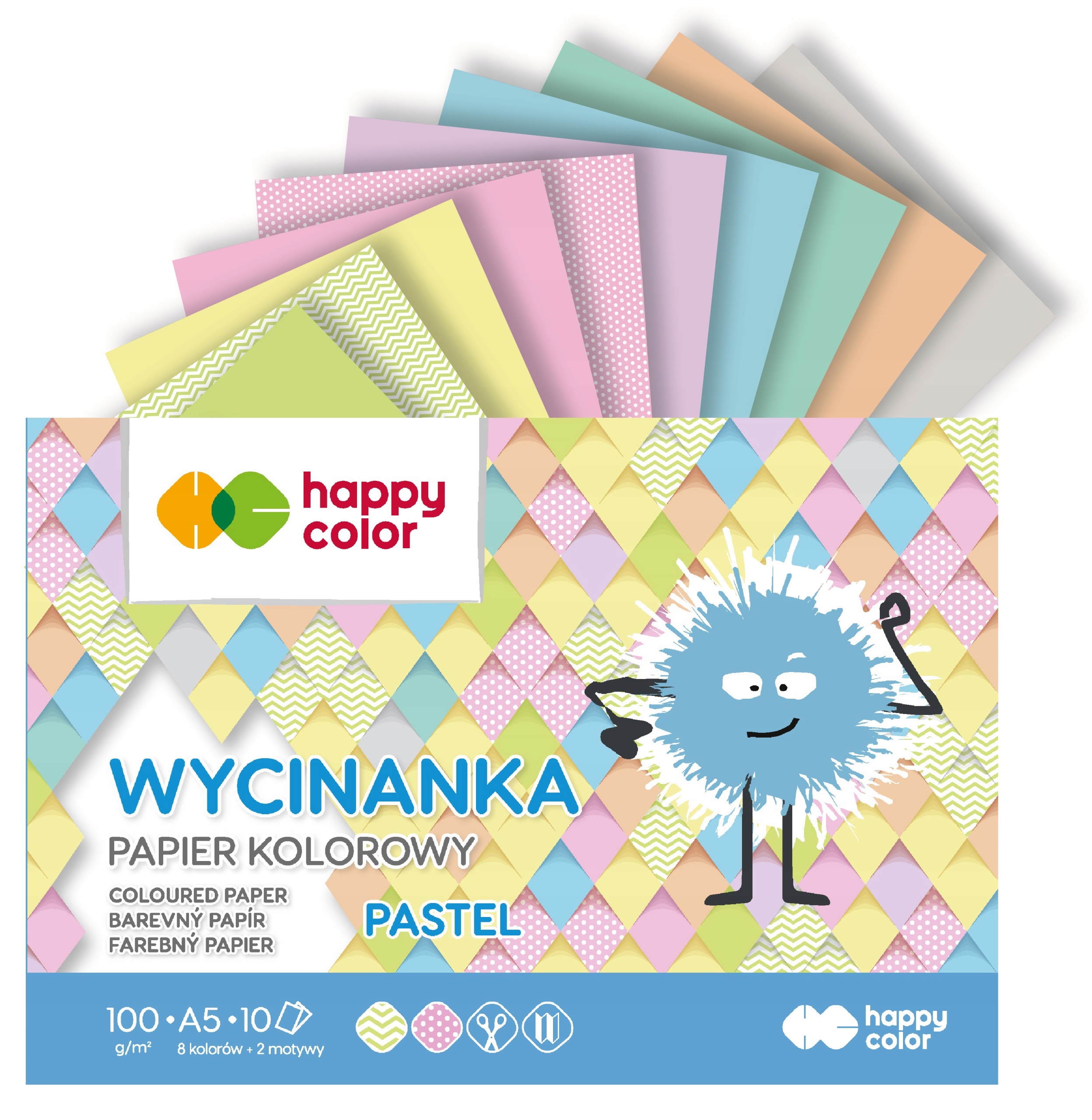 

Happy Color Zeszyt papierów A5 wycinanka Pastel