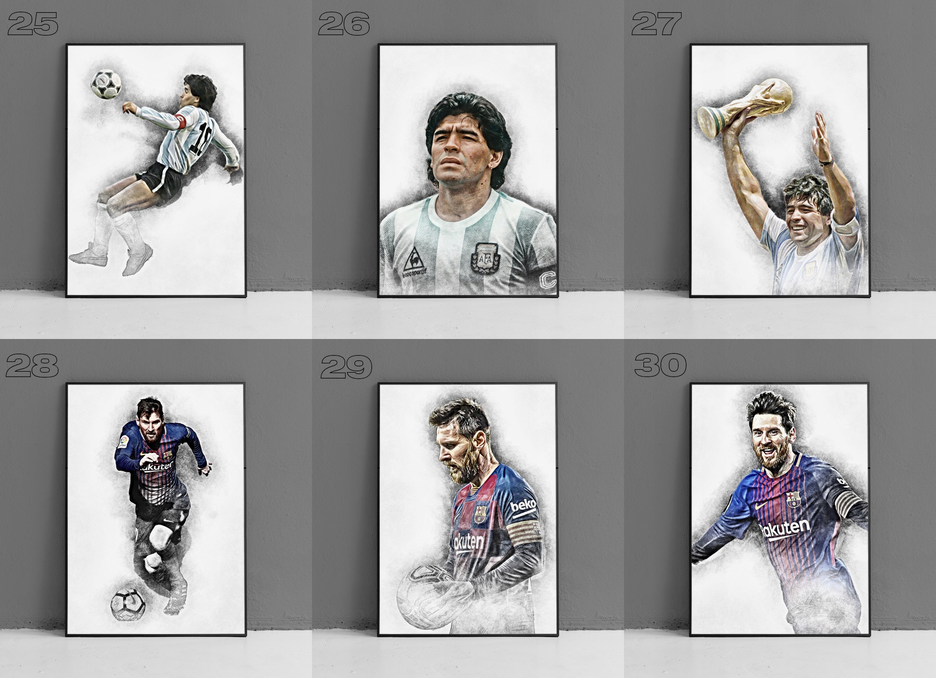 Dybala Mane Pele Messi Ronaldo Baggio Salah Mbappé Rok wydania 2012