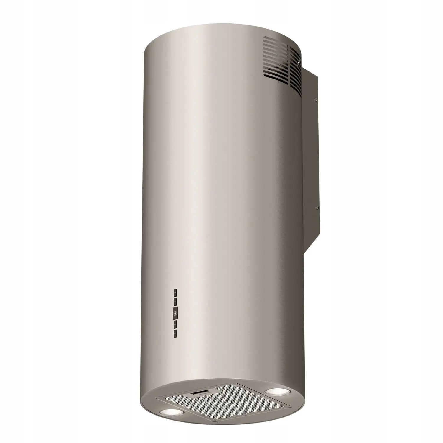 Okap kuchenny Przyścienny Kominowy Tuba 35cm Maan Elba 2 W835 Satyna Led