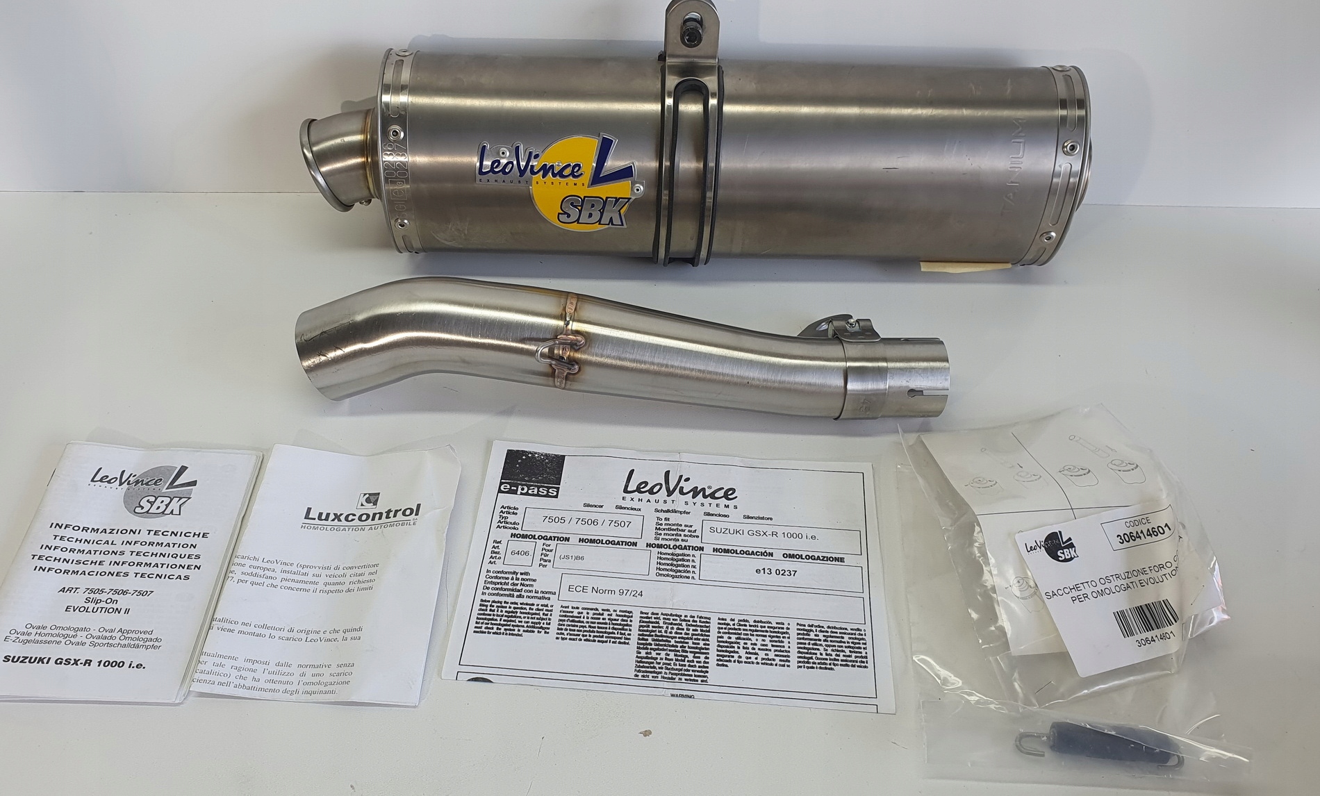 Глушитель leovince e13 0237 suzuki gsx- r 1000 и. e. Купить в