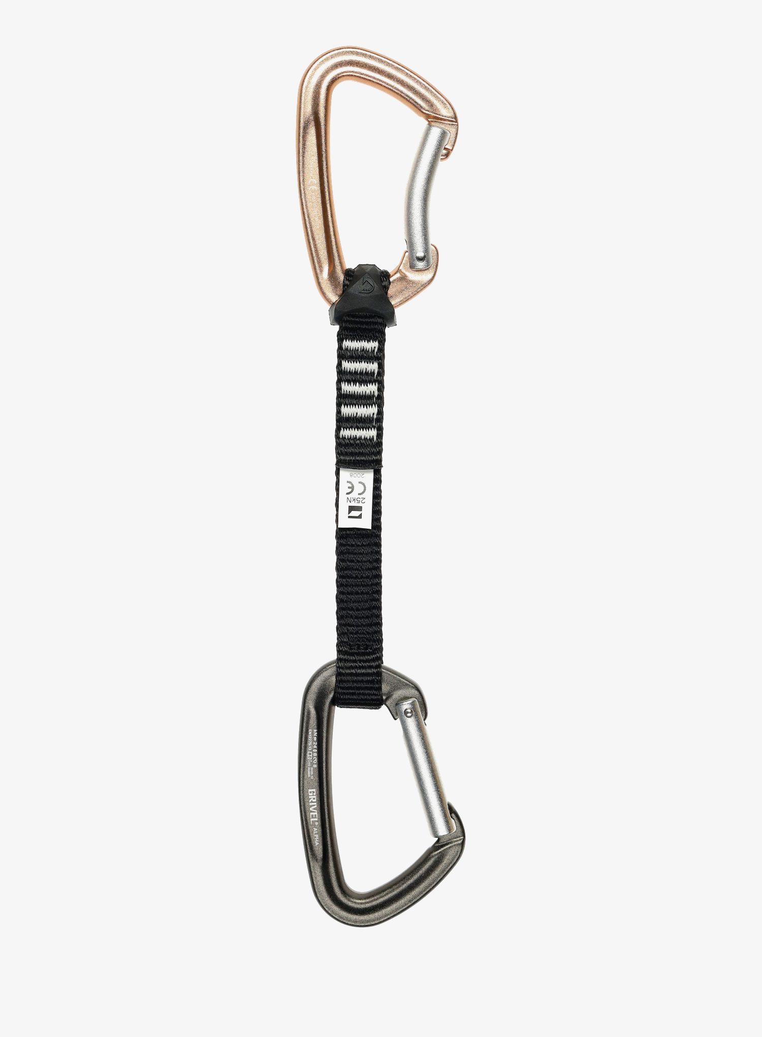 Horolezecký expres Grivel All-Round Alpha 16 cm černá/žlutá