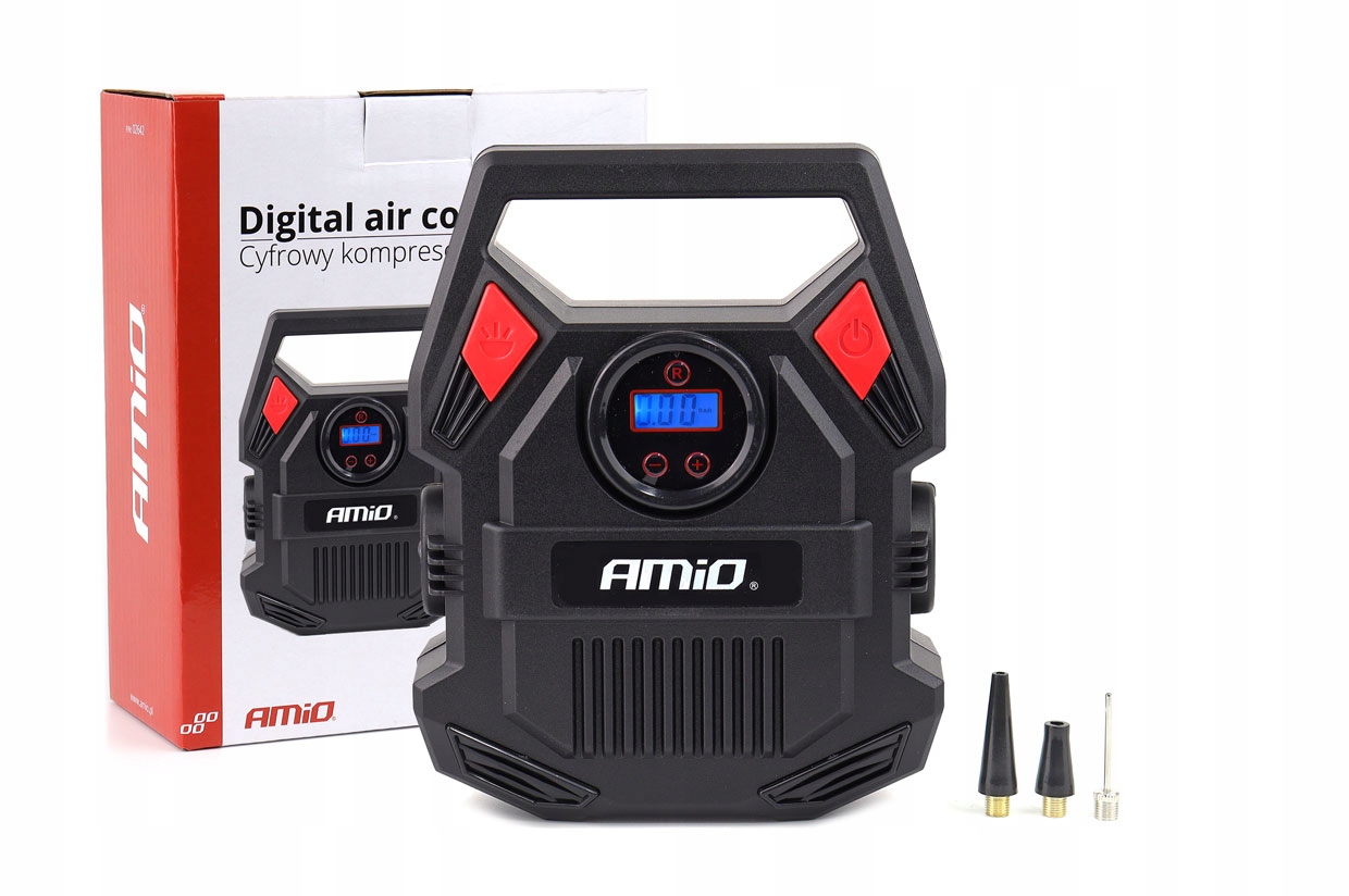 Автомобильный компрессор цифровой 12V 10BAR LCD LED