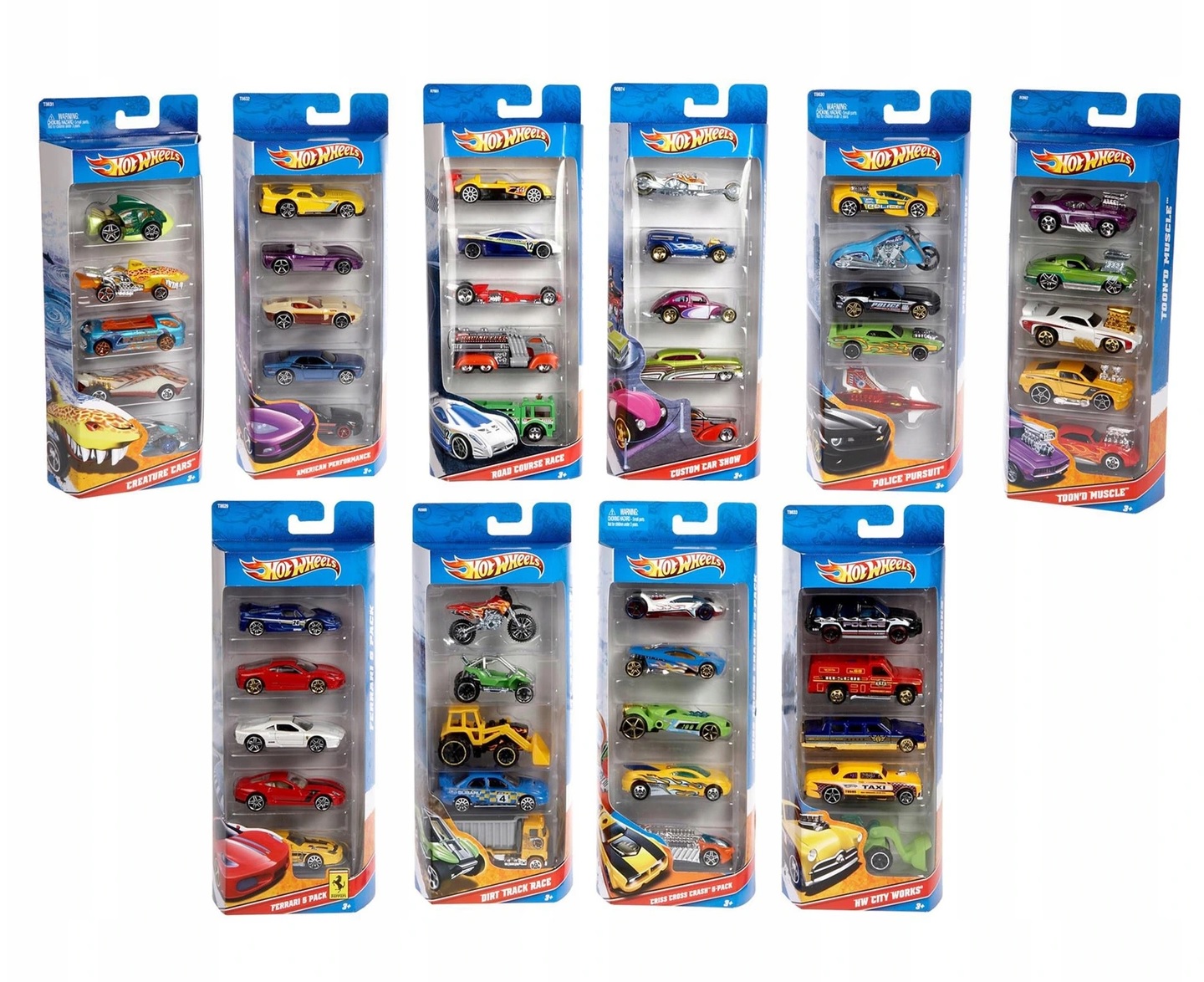 

Hot Wheels 5pak Autka Zestaw Hw Design Lab