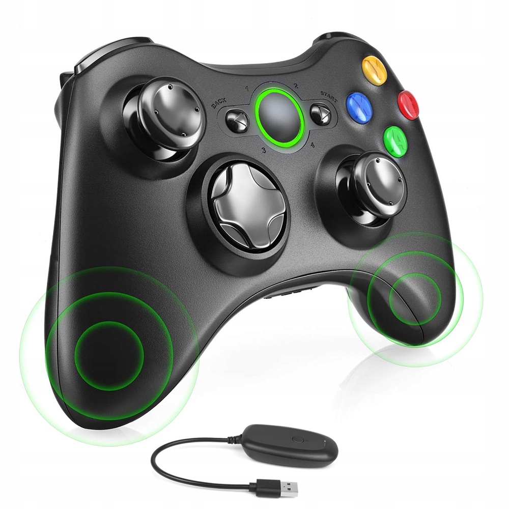 Wireless Gamepad Z Dla Xbox 360 PS3 Pc Z Podwójną Wibracją Ergonomiczny