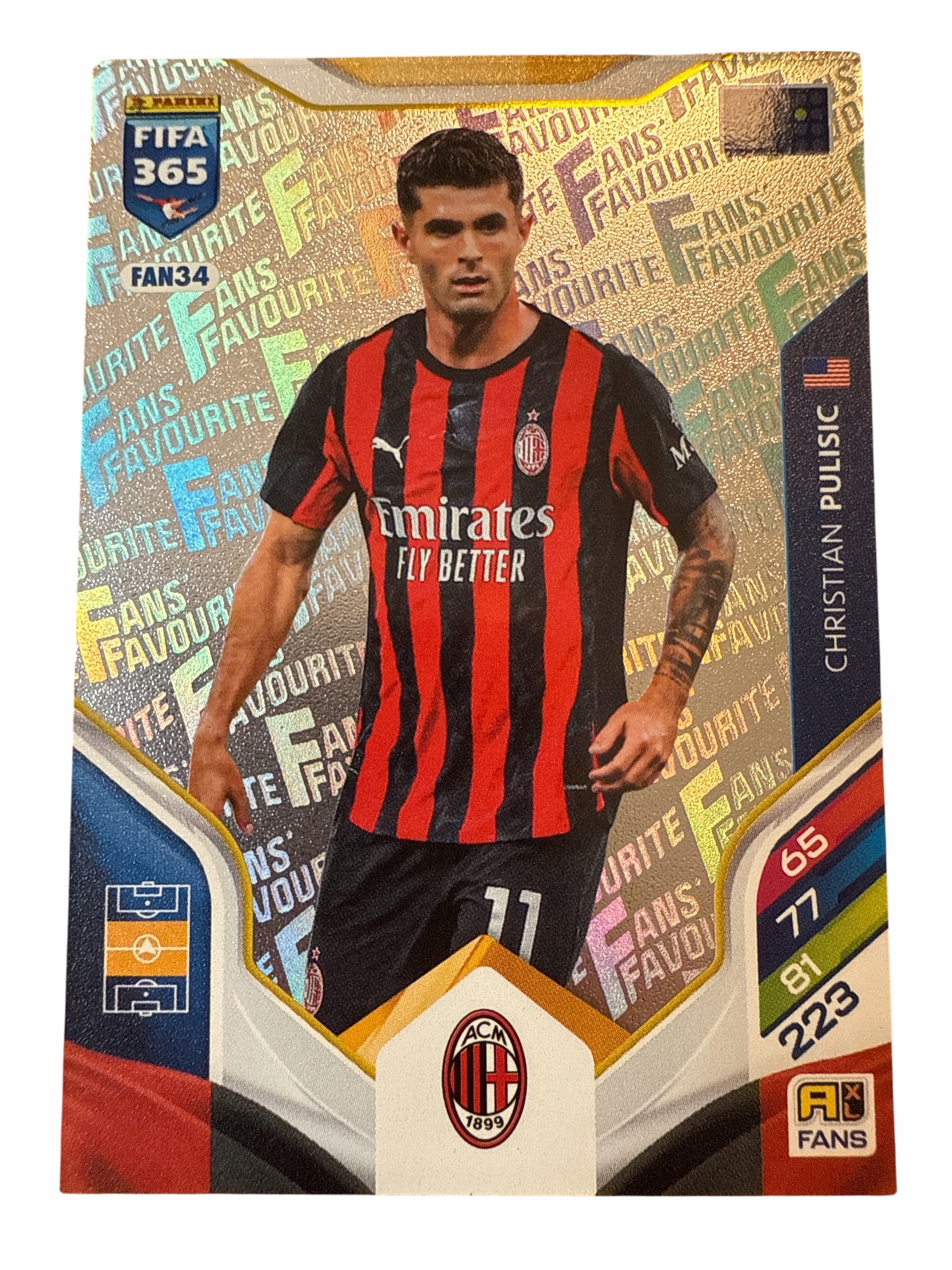 Fifa 365 2026 Adrenalyn XL Panini Fans FAN34 Pulisic