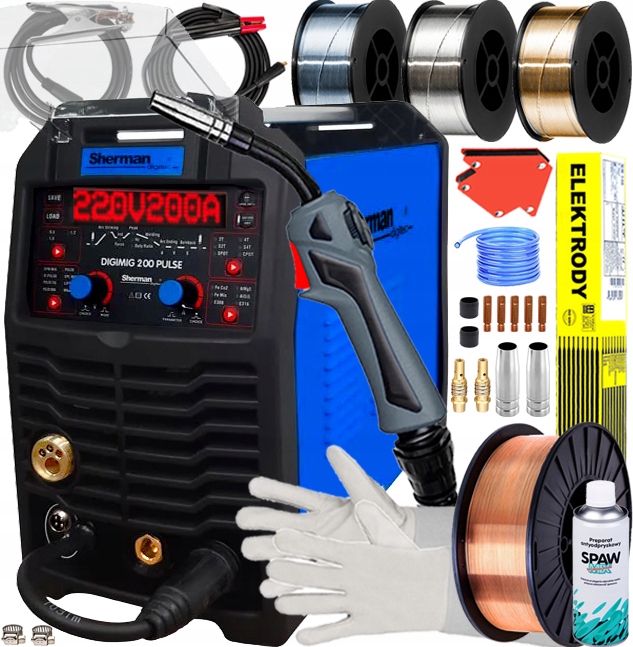 Svařovací Stroj Sherman Digimig 200 Pulse Synergie Spot