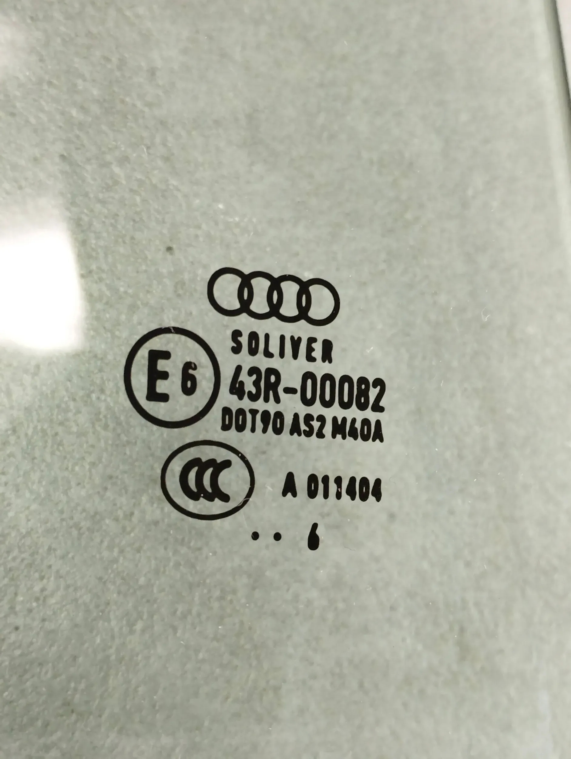 Audi A6 C7 sedan window right rear part door