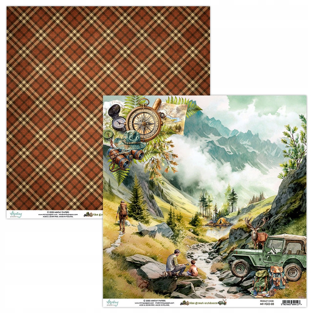 Papier do scrapbooking The Great Outdoor