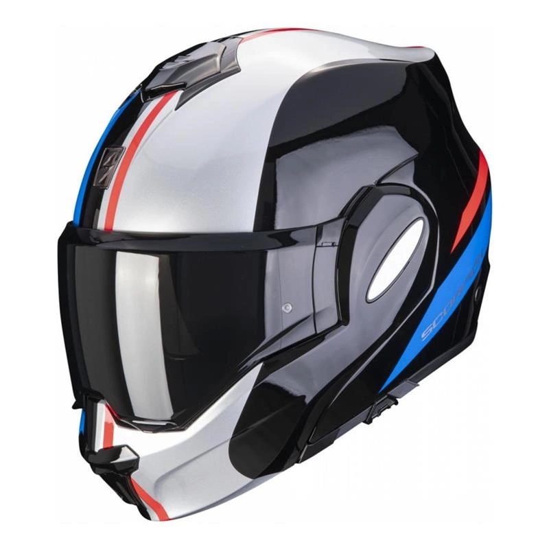 Helma Scorpion Exo-tech Forza Black/silver/red čierna modrá Darčeky