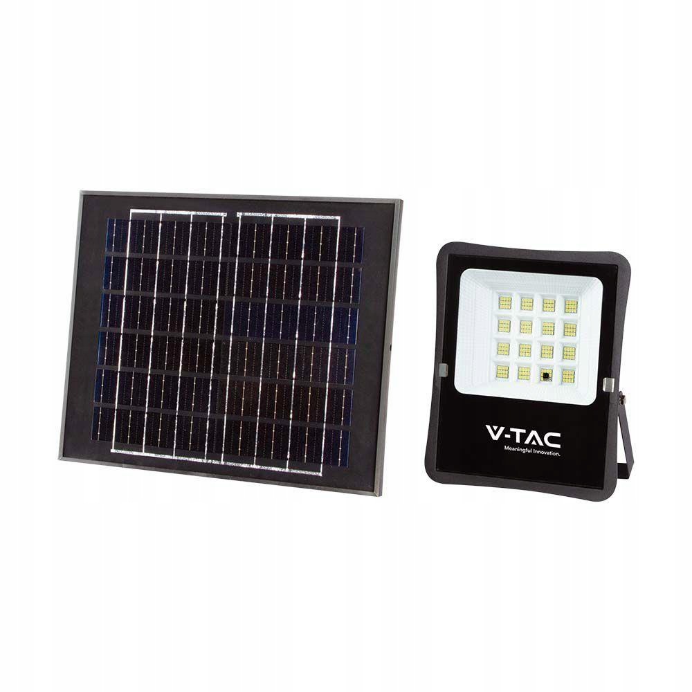 V-tac Solární Led zářič 12W ovladač auto časovač IP65 VT-55100 6400K