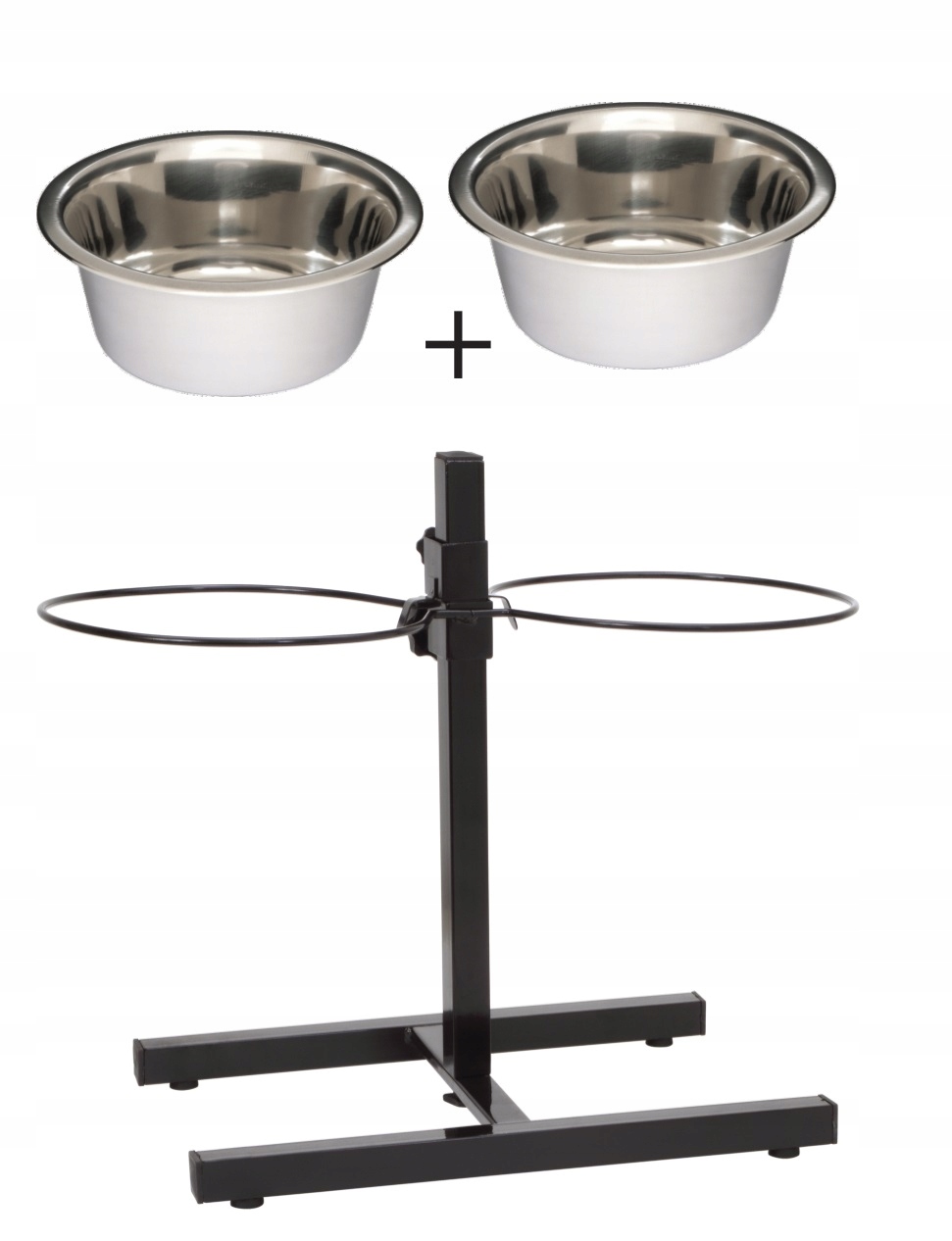 

Barry King Stojak regulowany miska metalowa 2,8 l