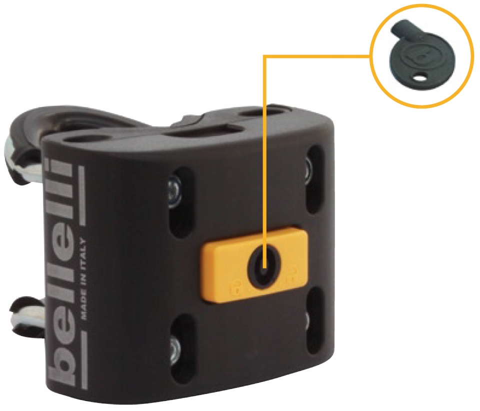 BELLELLI TIGER BEZPIECZNY FOTELIK ROWEROWY NA RAMĘ Kolor dominujący pomarańcze i czerwienie