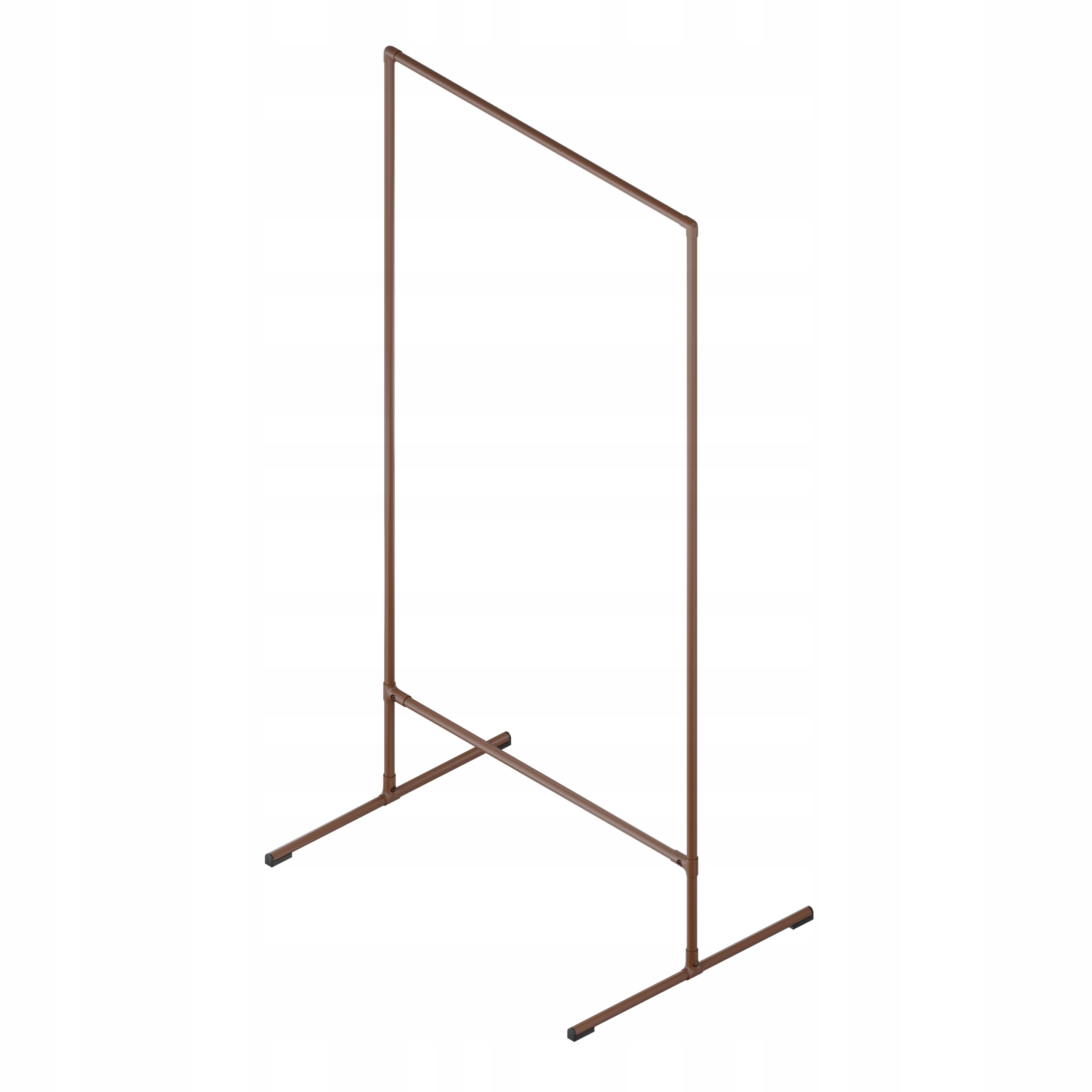 Stojanový Věšák Na Oblečení Kovový Stojan Hnědý 1x2 m Fonger