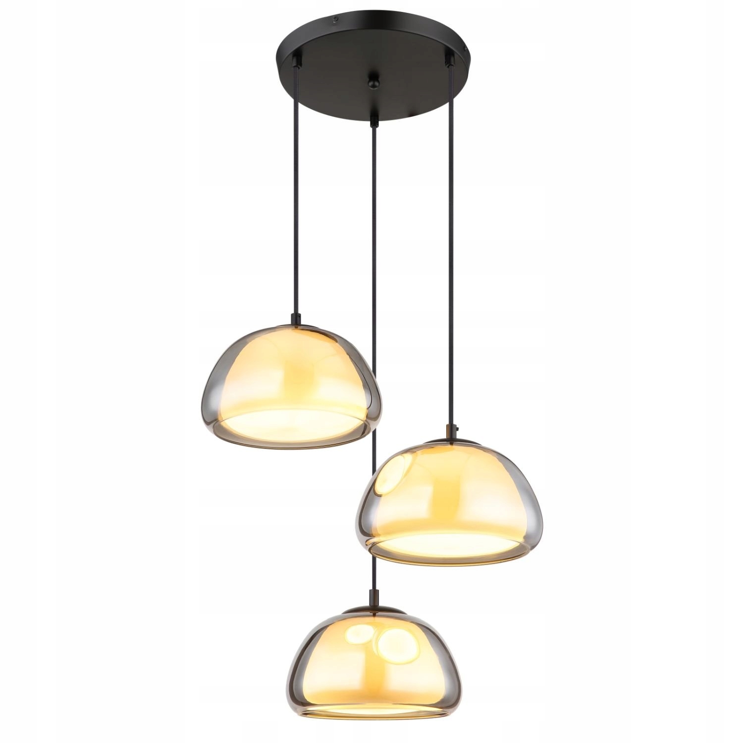 Závesná lampa Jella moderná čierna 3xE14 nastaviteľná Globo