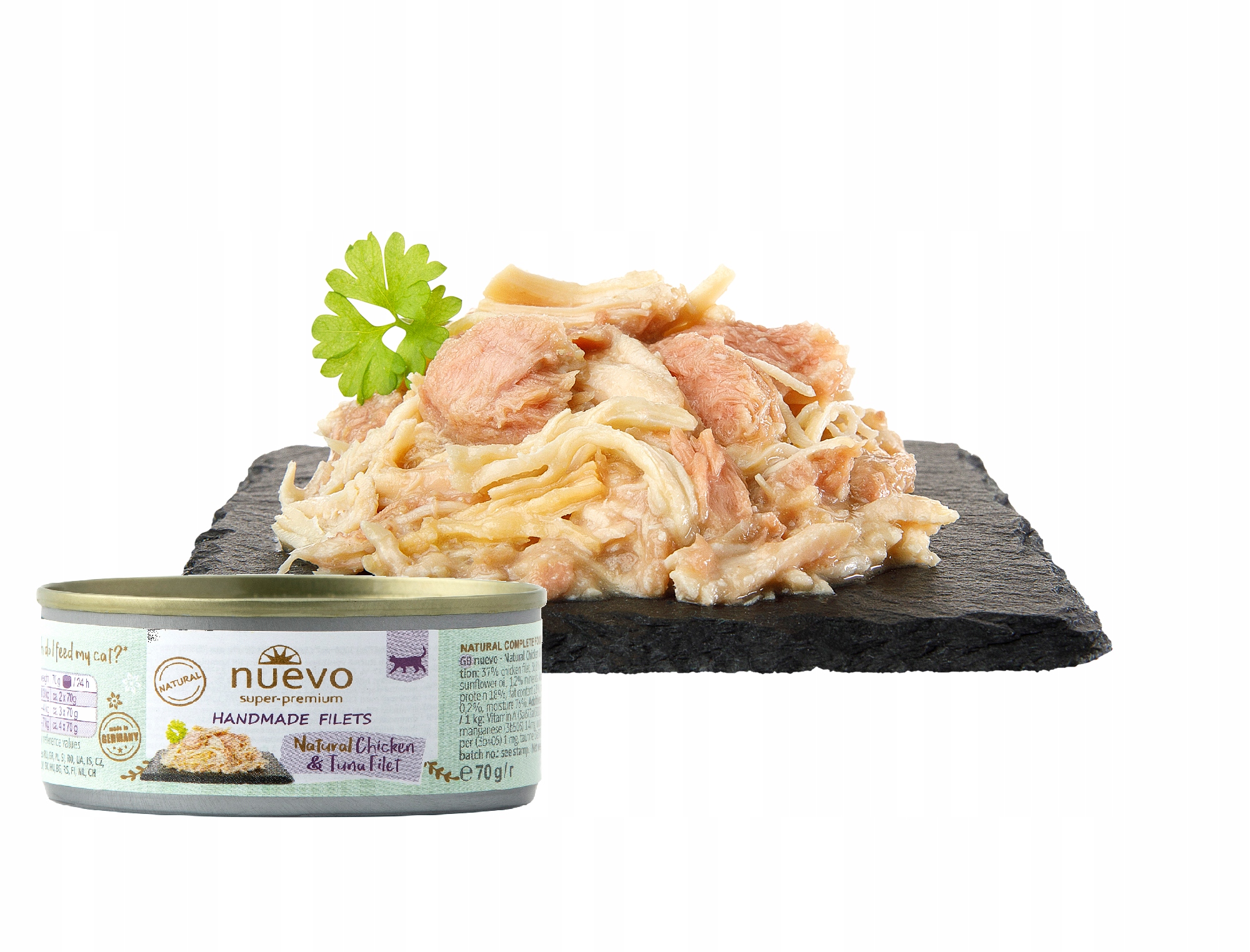 Levně Nuevo Superprémiová konzerva Filé s kuřecím a tuňákem 70 g