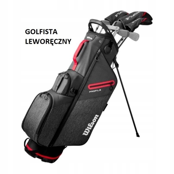 Sada Wilson Profile, 10 grafitových holí s taškou, set (hráč pro leváky)