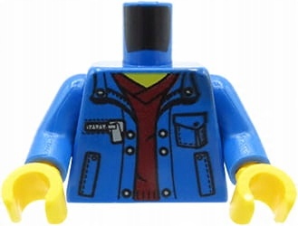 

Lego tors figurki niebieska kurtka 973pb1558c01