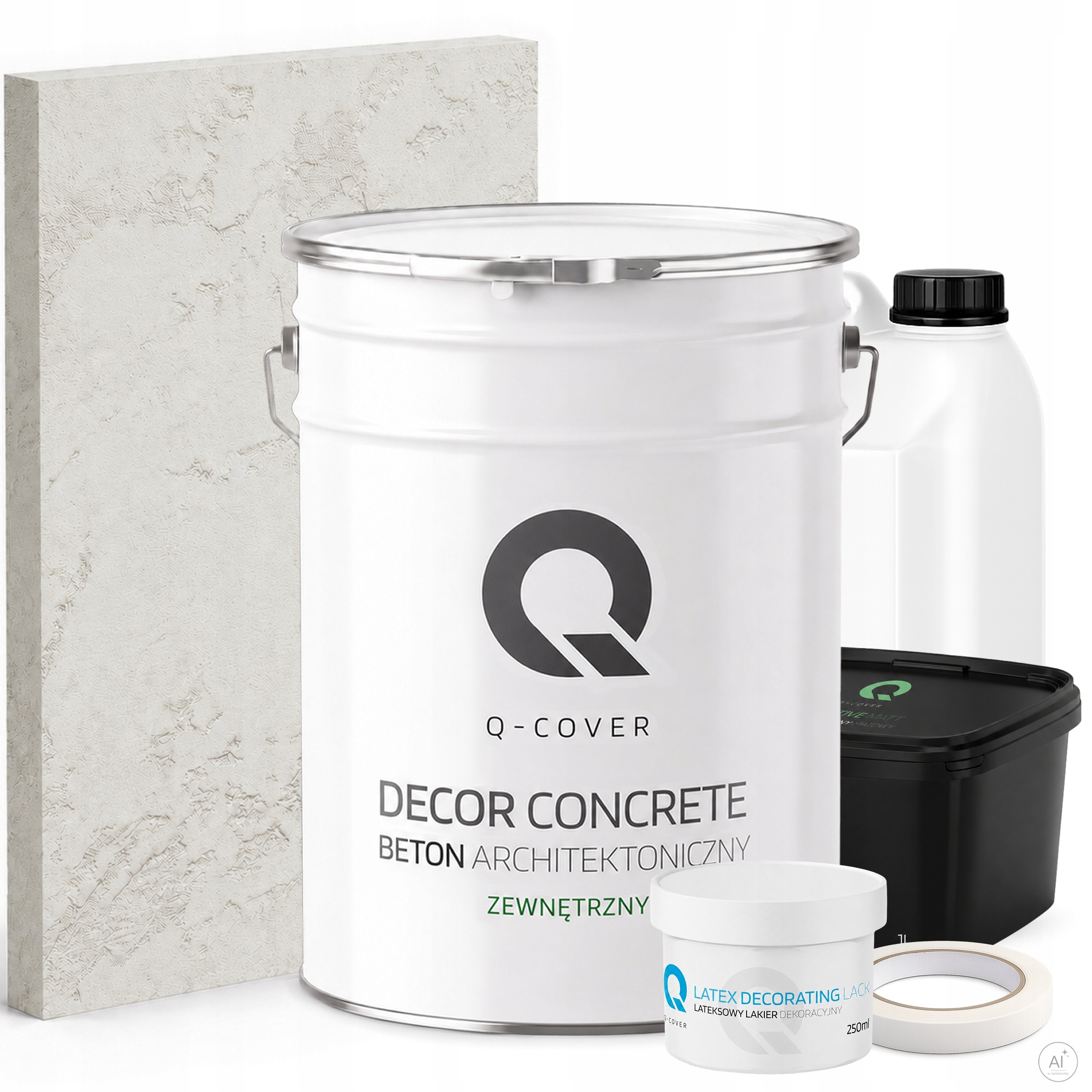 Architektonický Venkovní Beton Set Bílý F101 19kg Komplet 10m2
