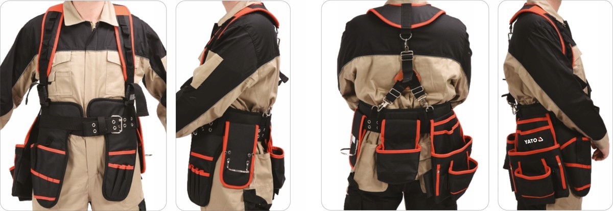 PAS NARZĘDZIOWY MONTERSKI na SZELKACH 2 KABURY Yato Marka Yato