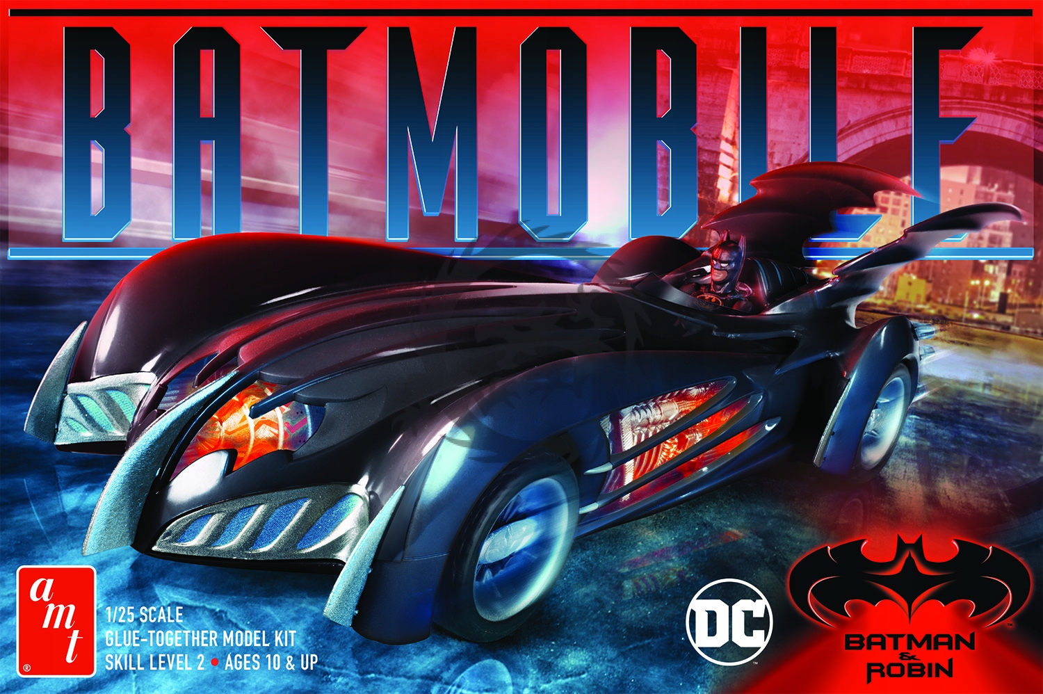 Batmobile Batman & Robin Movie Amt 1295 měřítko 1/25