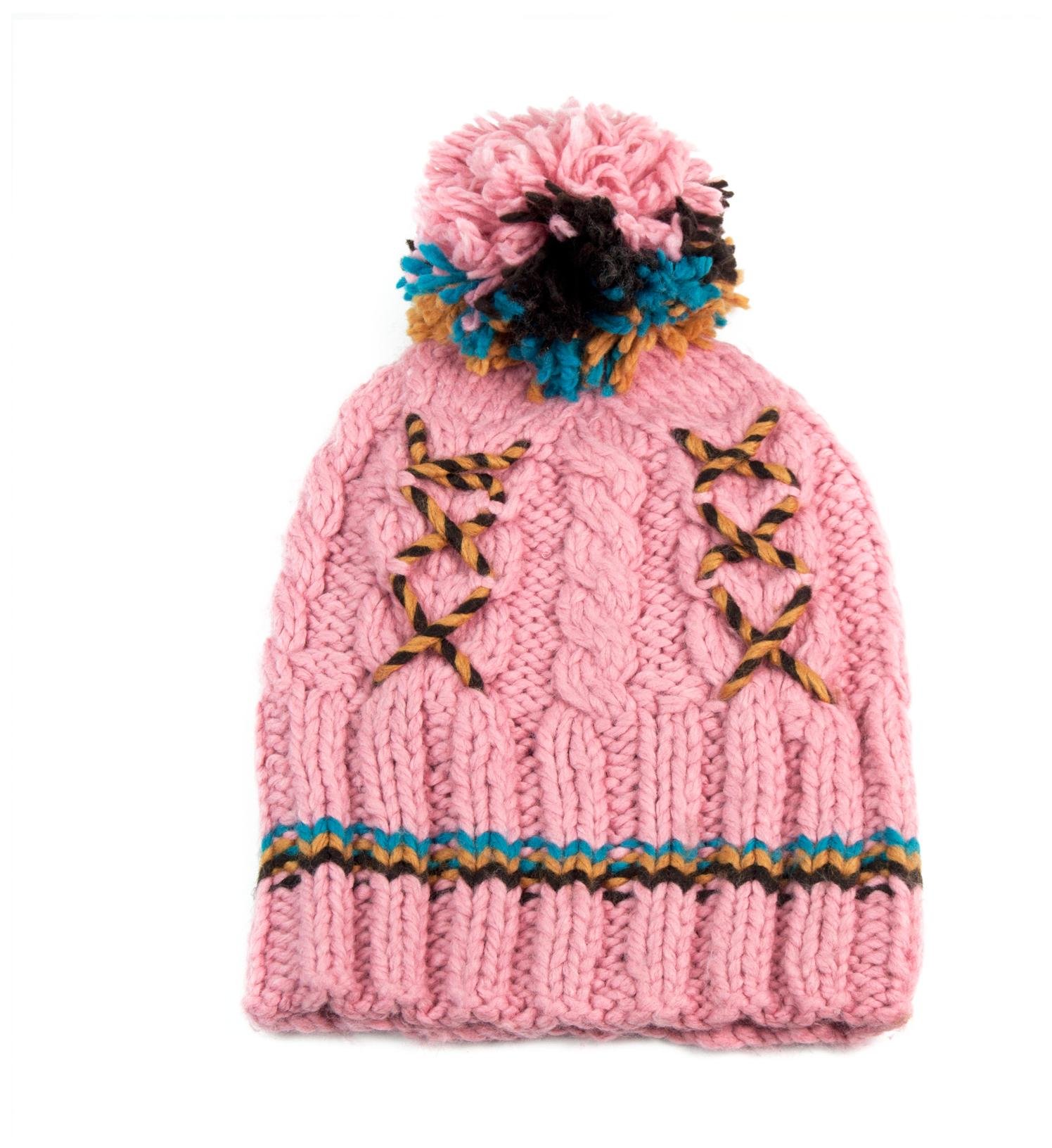 

Szaleo intrygująca Czapka z pomponem cz2605-3