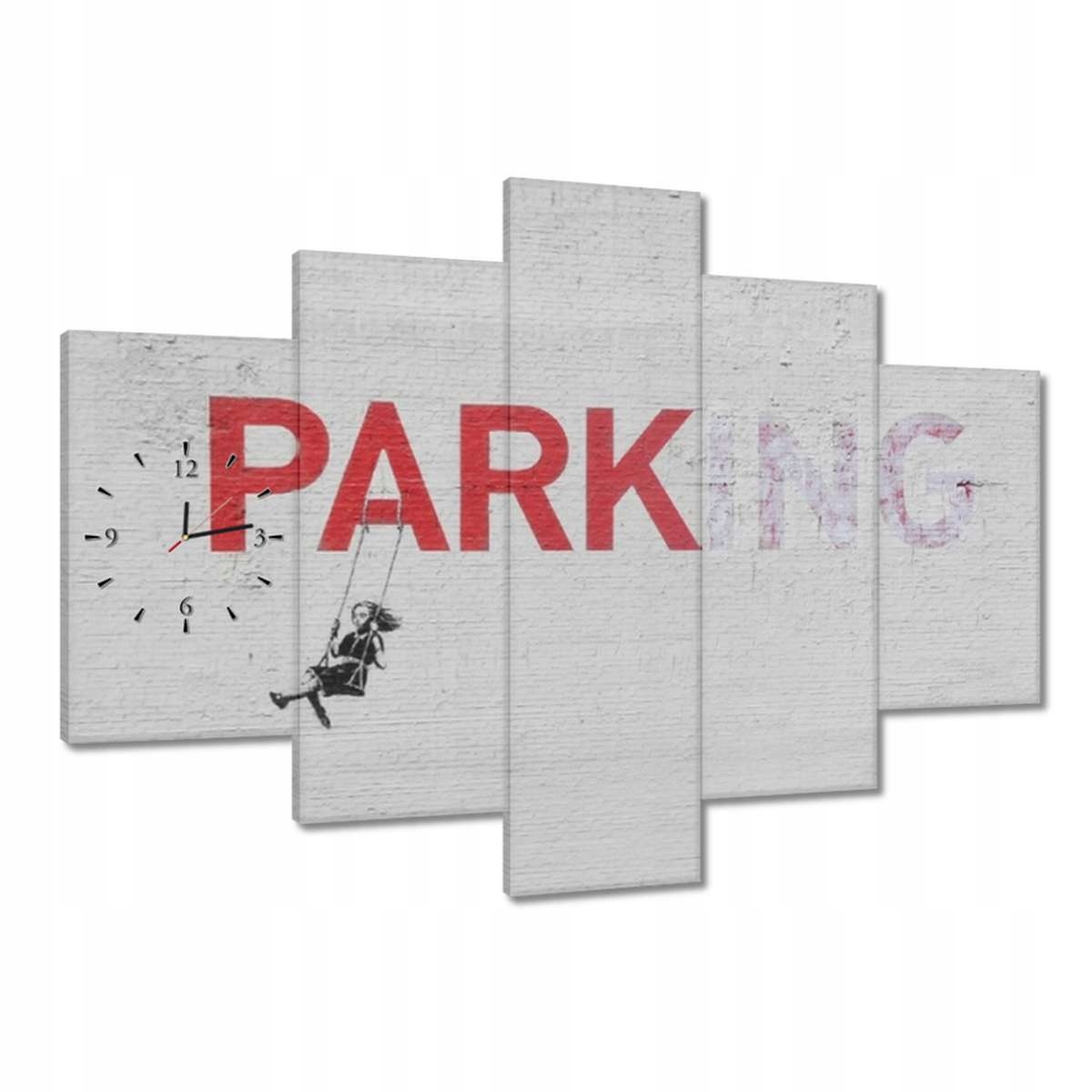 Hodiny 150x105 Banksy Parking