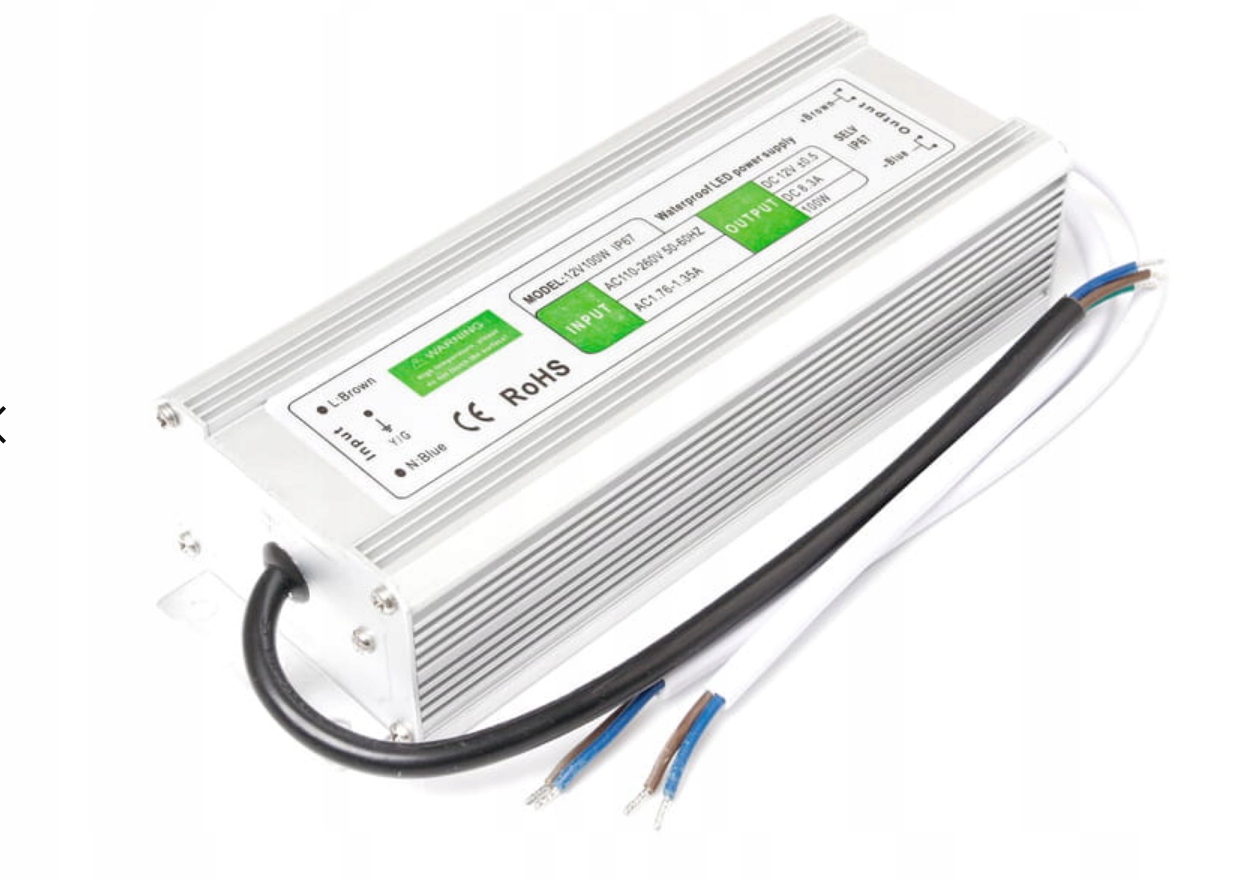 

Zasilacz montażowy premium 100w ip67 wodoodporny