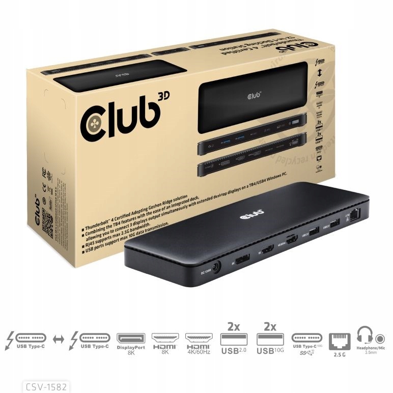 Dokovacia stanica CLUB3D CSV-1582