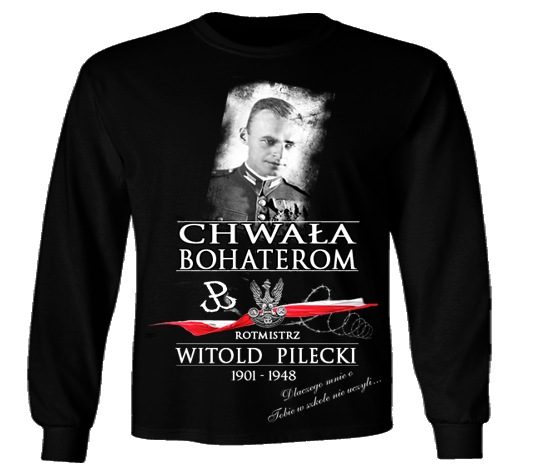Pánská mikina vlastenecká mikina (b) Witold Pilecki Černá vel. XXL
