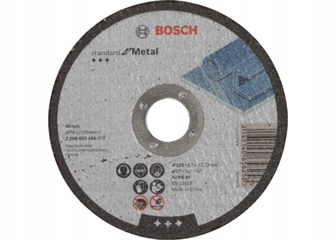 

Bosch Tarcza do cięcia metalu 125x2,5 ściernica