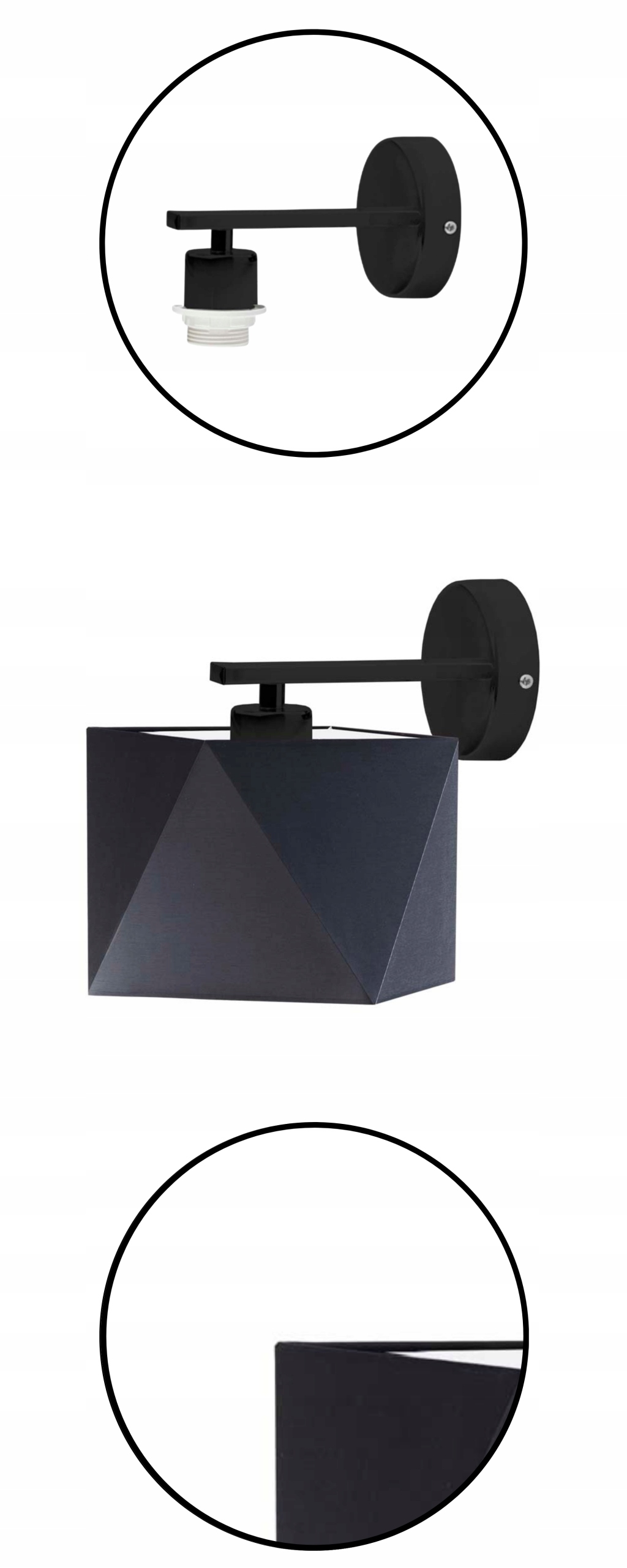 Kinkiet abażur lampa ścienna LED E27 kinkiet ścienny fioletowy EAN (GTIN) 5903628526257