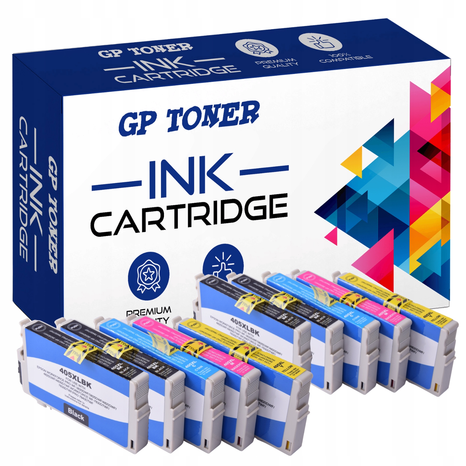 10 x Tusz pro Epson 405XL WF3830DWTF WF4825DWF 7800