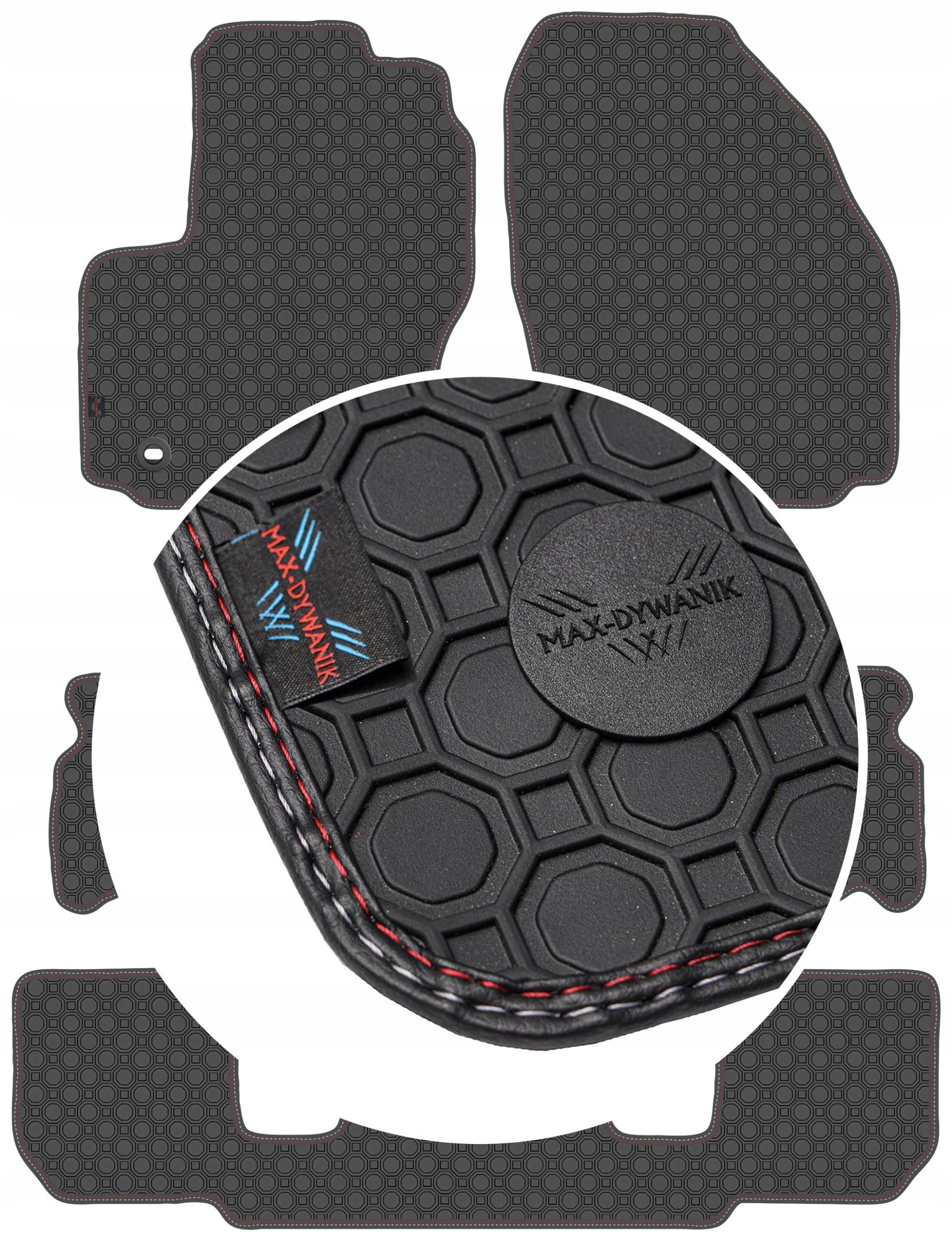 Ford S-Max I 7os 2006-2010 Koberce Čierne