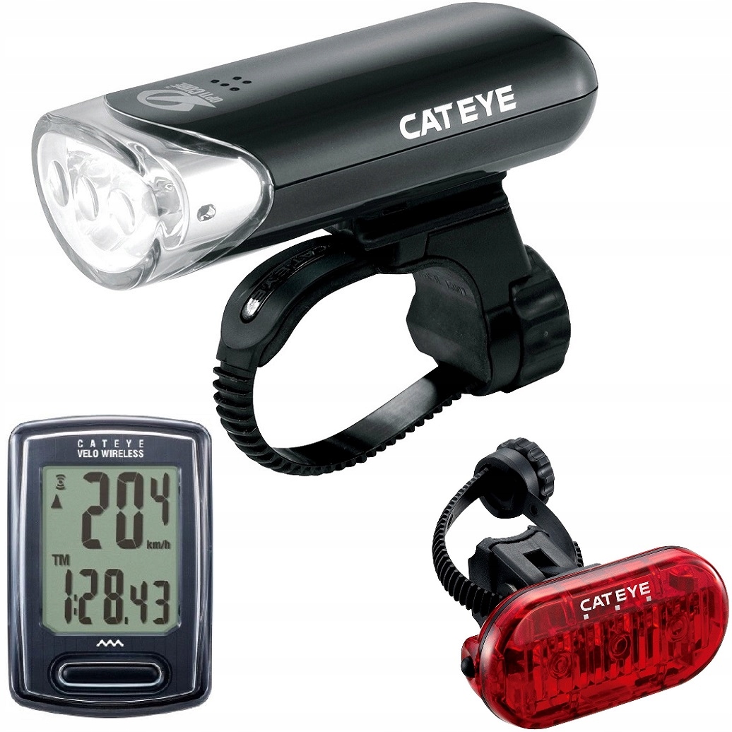 Sada Cateye HL-EL135N TL-LD135-R a počítadlo CC-VT230W