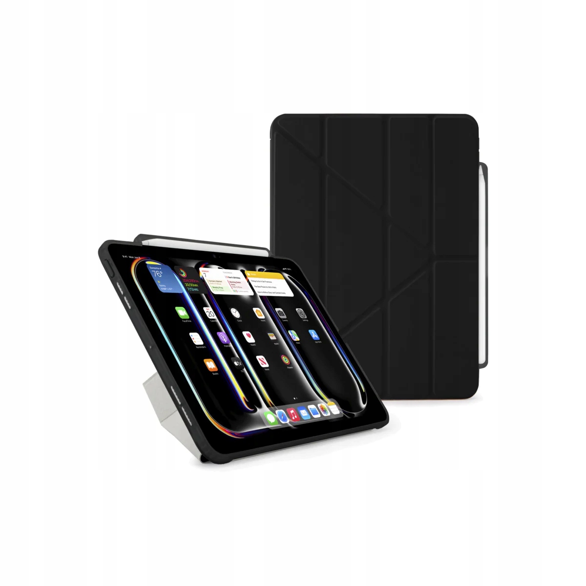 Kryt na iPad Pro 11" Pipetto Origami No3 Pencil Case černý