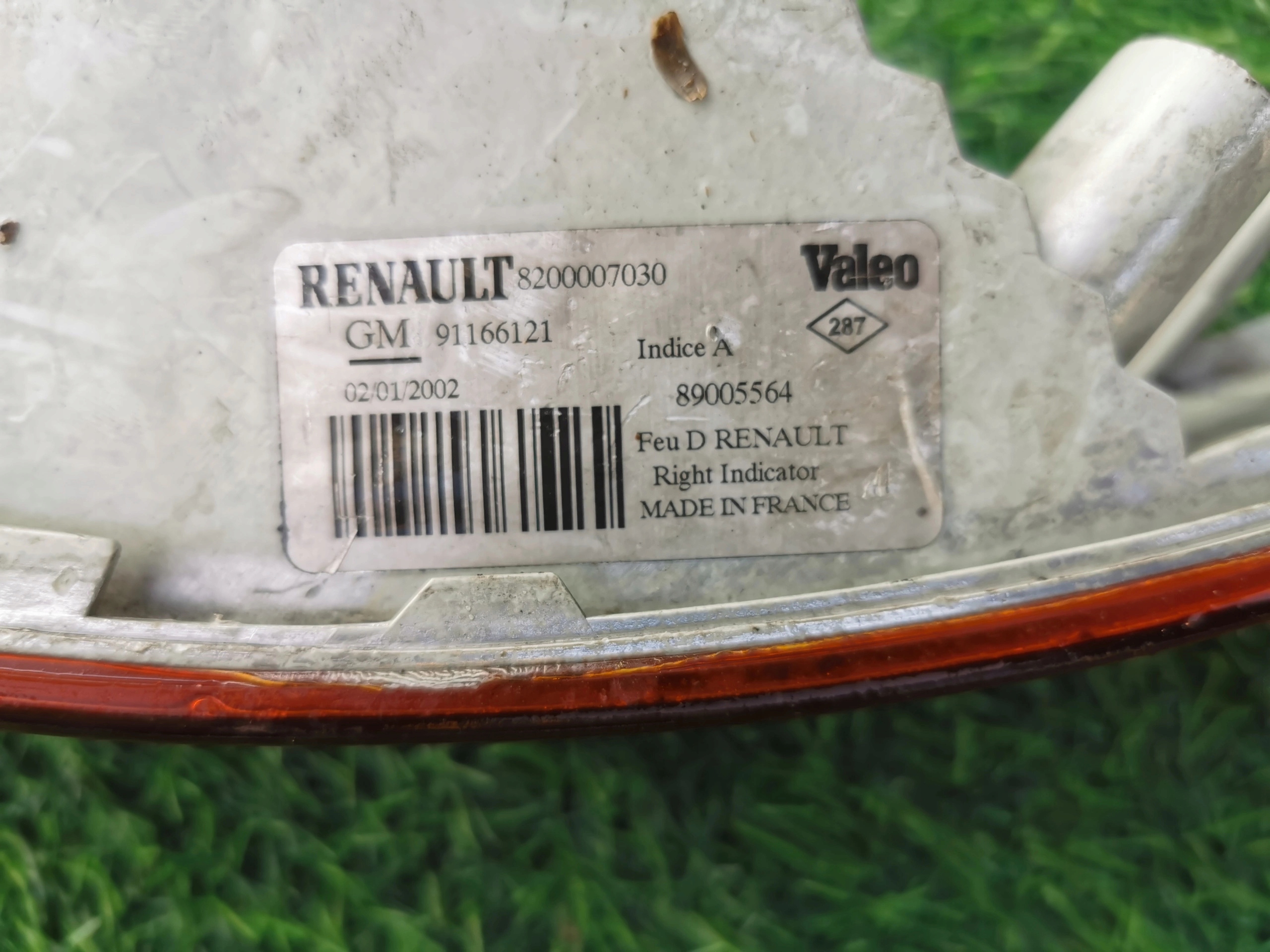 RENAULT TRAFFIC II light front right 8200007030 91166121 89005564
