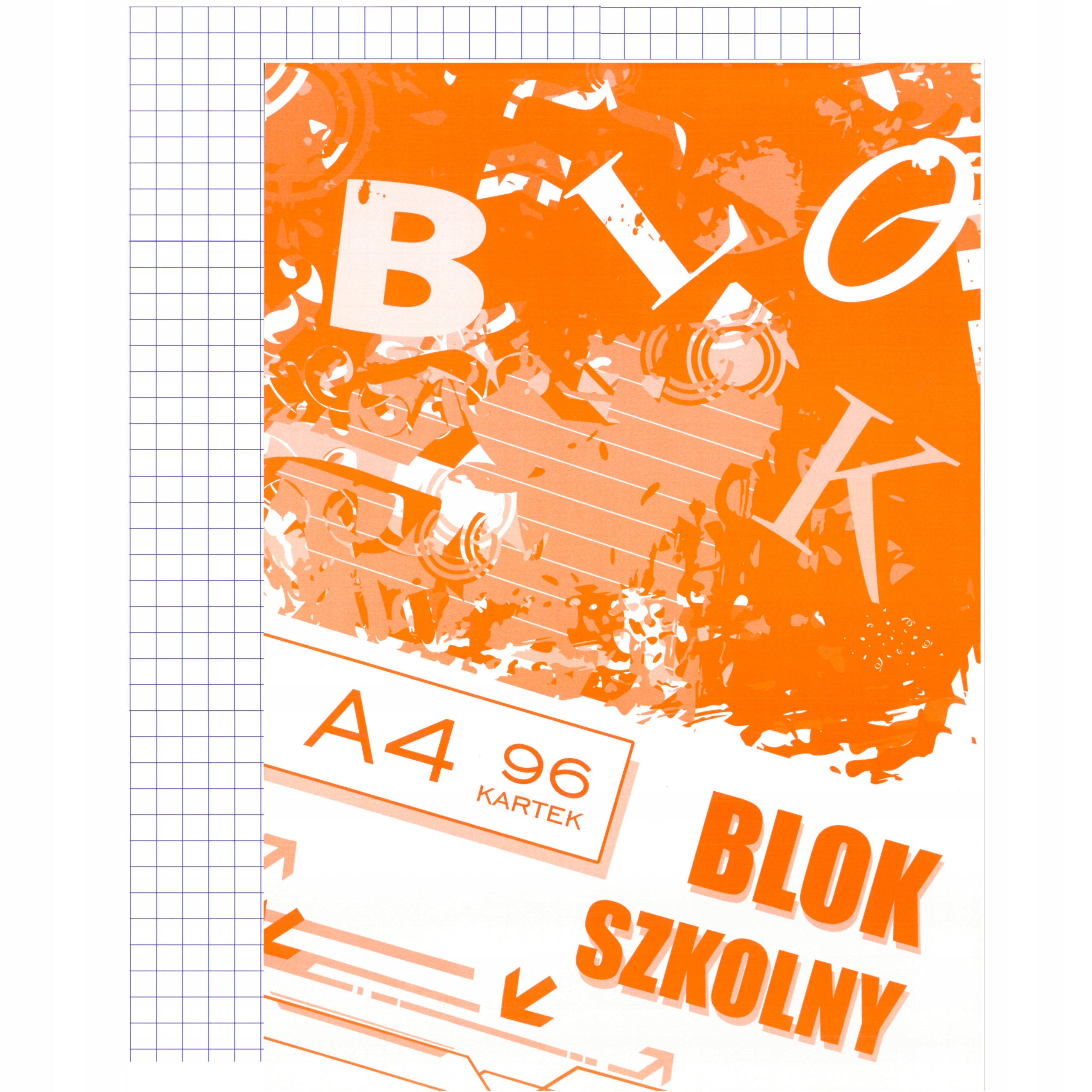 

Blok notatnikowy szkolny A4 96 kartek w kratkę
