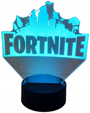 

Lampka Nocna 3D Led Fortnite Multikolor Pilot Usb