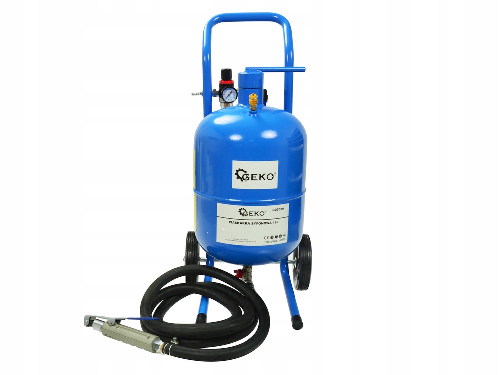 PIASKARKA SYFONOWA MOBILNA 19L MASKA DYSZE Marka Geko