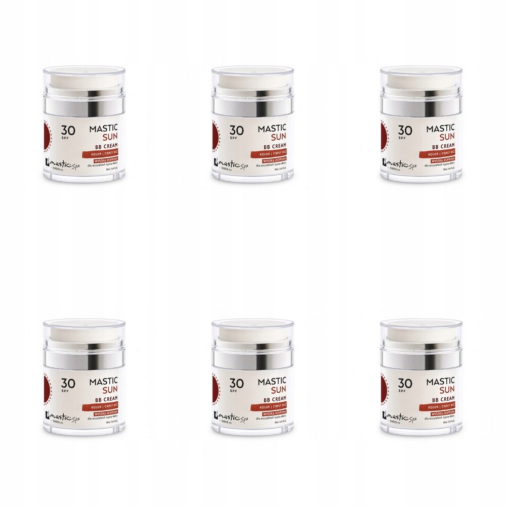 Bb barvicí krém SPF30 s filtrem Teplá béžová 50 ml Mastic sada 6 ks