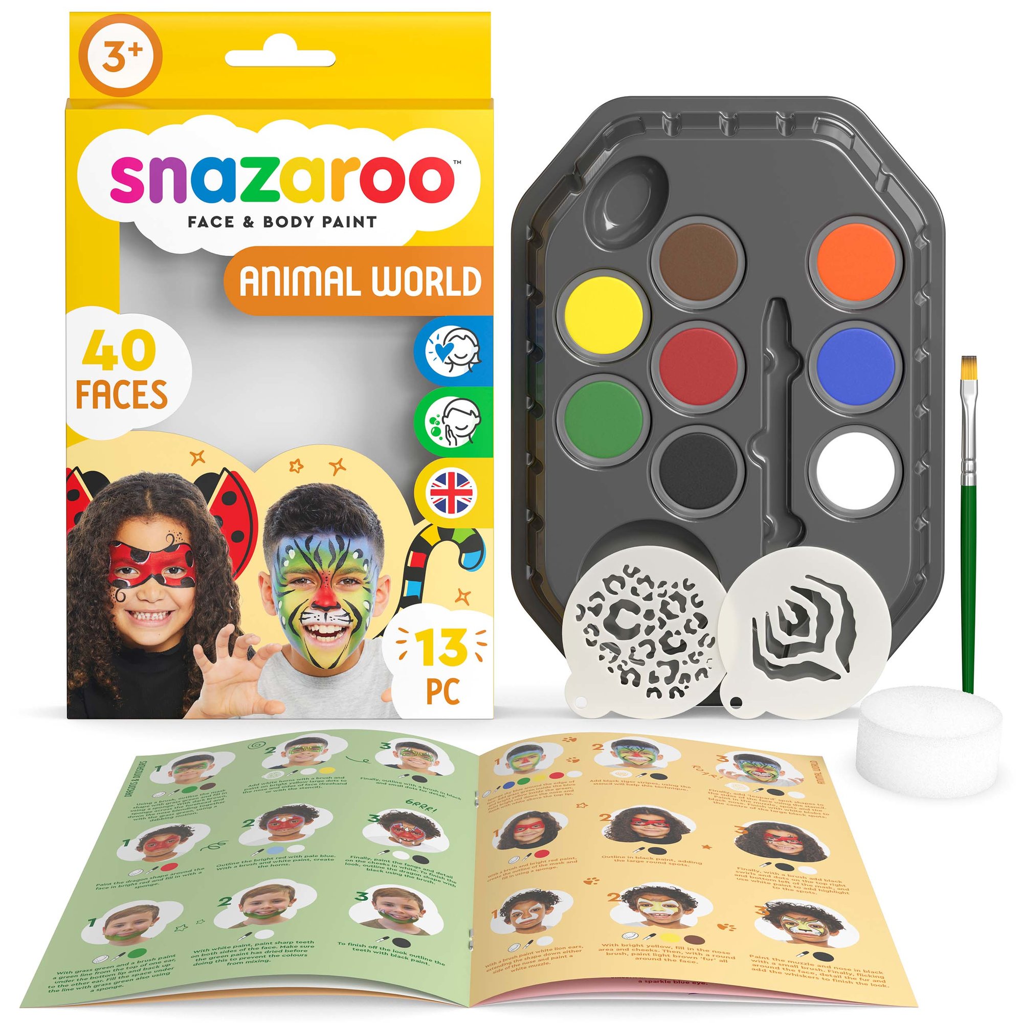 

Snazaroo Zestaw Do Malowania Twarzy Animals