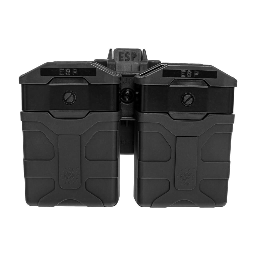 Podwójna ładownica obrotowa Esp z montażem UBC-08 na magazynki AR-15 Black