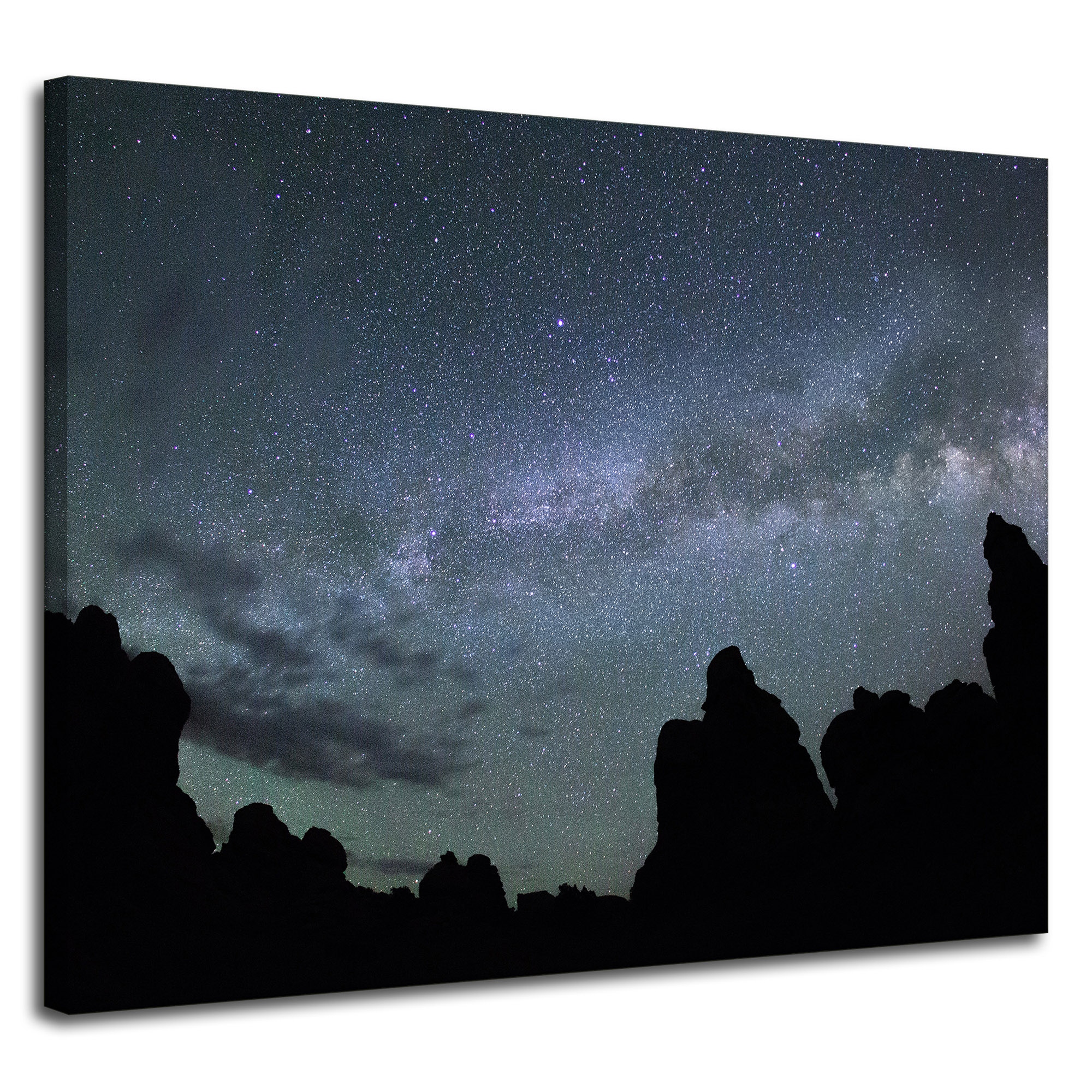 Obraz na plátně Příroda Vesmír Hory Temnota Noc 100x80