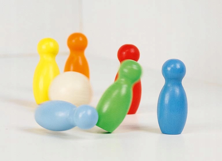 Zabawki dla dzieci Zręcznościowe Kręgle kolorowe Bohater brak