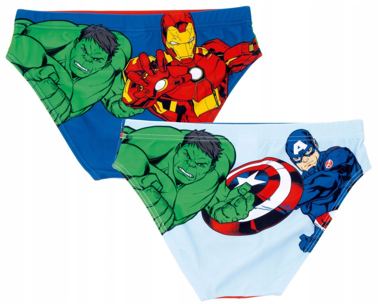 STRÓJ KĄPIELOWY AVENGERS KĄPIELÓWKI MAJTKI 98/104 CHŁOPIĘCE 2 SZT Rozmiar (new) 98 (93 - 98 cm)